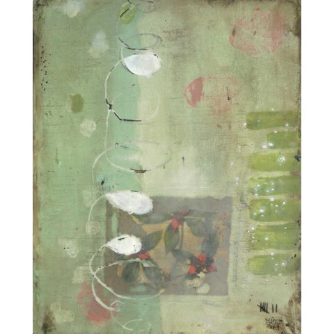 Spiral White Modern Wood Framed Art Print by Lee, Stephanie