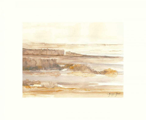 Crecent Bar Blooding White Modern Wood Framed Art Print with Double Matting by Sheler, Sammy