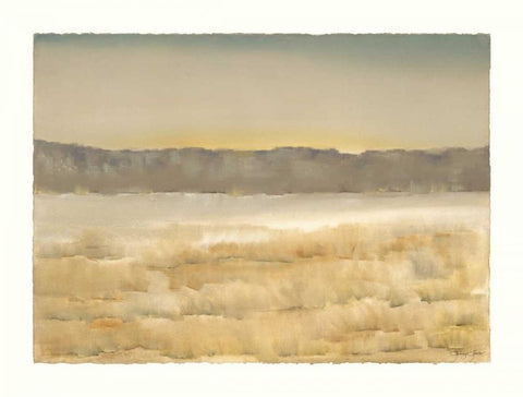 East of the Mountains White Modern Wood Framed Art Print with Double Matting by Sheler, Sammy