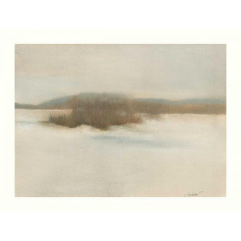 Winter Willows Gold Ornate Wood Framed Art Print with Double Matting by Sheler, Sammy