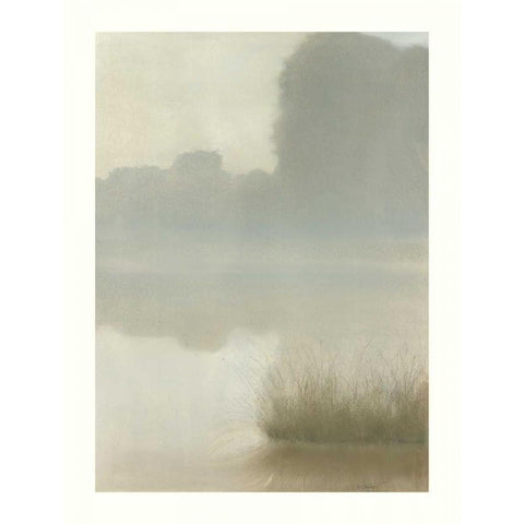 St. Clair Mist Black Modern Wood Framed Art Print with Double Matting by Sheler, Sammy