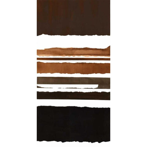 Stripes Black Modern Wood Framed Art Print by Sheler, Sammy