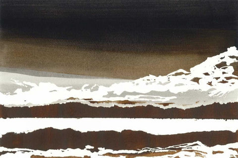 In the Mountains White Modern Wood Framed Art Print with Double Matting by Sheler, Sammy