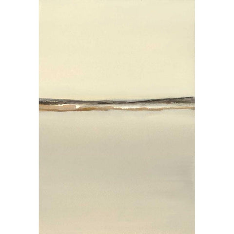 Grey Morning Black Modern Wood Framed Art Print with Double Matting by Sheler, Sammy