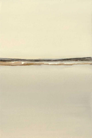 Grey Morning White Modern Wood Framed Art Print with Double Matting by Sheler, Sammy