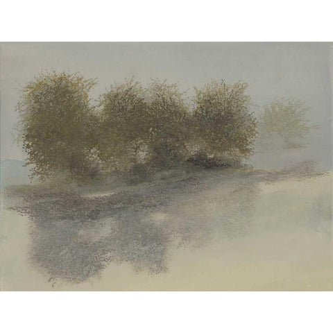 Orchard Row White Modern Wood Framed Art Print by Sheler, Sammy