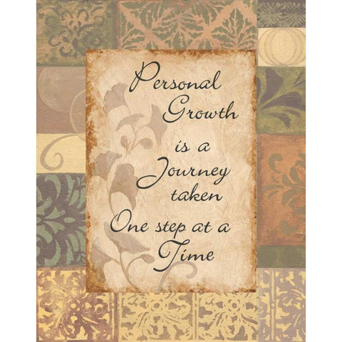 Personal Growth Gold Ornate Wood Framed Art Print with Double Matting by Smith, Pamela