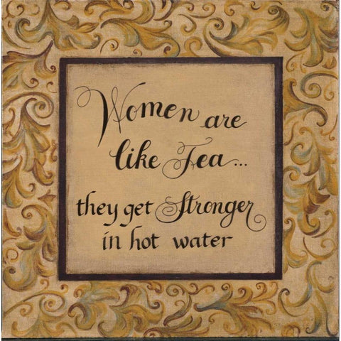 Women are Like Gold Ornate Wood Framed Art Print with Double Matting by Smith, Pamela