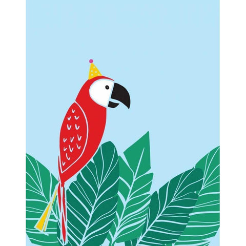 Tropical Bird I White Modern Wood Framed Art Print by Serna, Isabel