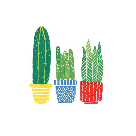 Cactus I Black Modern Wood Framed Art Print by Serna, Isabel
