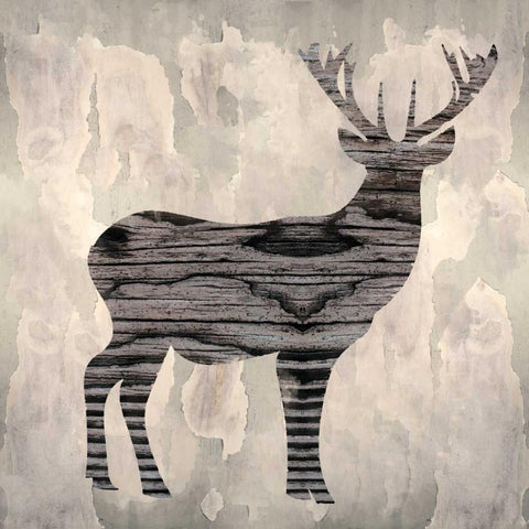 Be a Deer I White Modern Wood Framed Art Print with Double Matting by Sta Teresa, Ashley