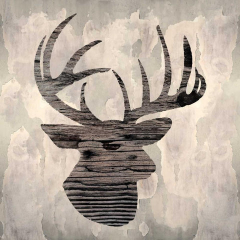 Be a Deer II Black Modern Wood Framed Art Print with Double Matting by Sta Teresa, Ashley