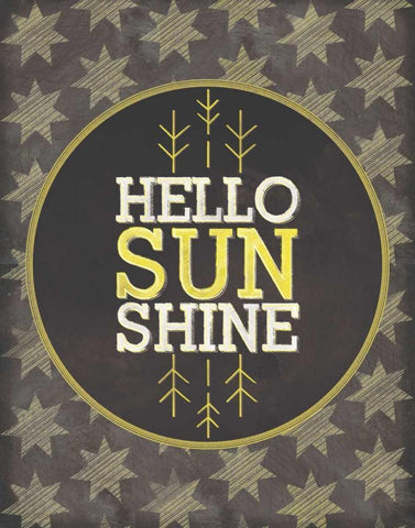 Hello Sunshine Black Ornate Wood Framed Art Print with Double Matting by Sta Teresa, Ashley
