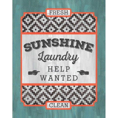 Sunshine Laundry White Modern Wood Framed Art Print by Sta Teresa, Ashley