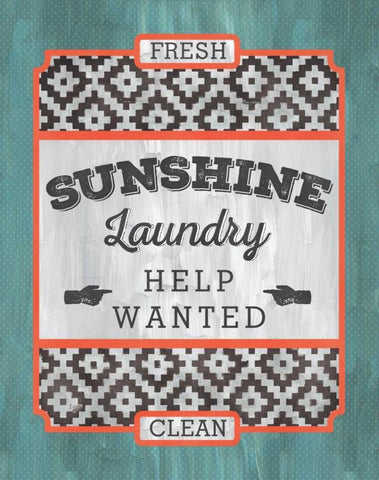 Sunshine Laundry Black Ornate Wood Framed Art Print with Double Matting by Sta Teresa, Ashley