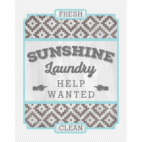 Sunshine Laundry II Black Modern Wood Framed Art Print with Double Matting by Sta Teresa, Ashley