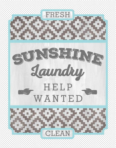 Sunshine Laundry II White Modern Wood Framed Art Print with Double Matting by Sta Teresa, Ashley