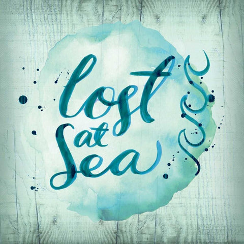 Lost At Sea White Modern Wood Framed Art Print by Sta Teresa, Ashley