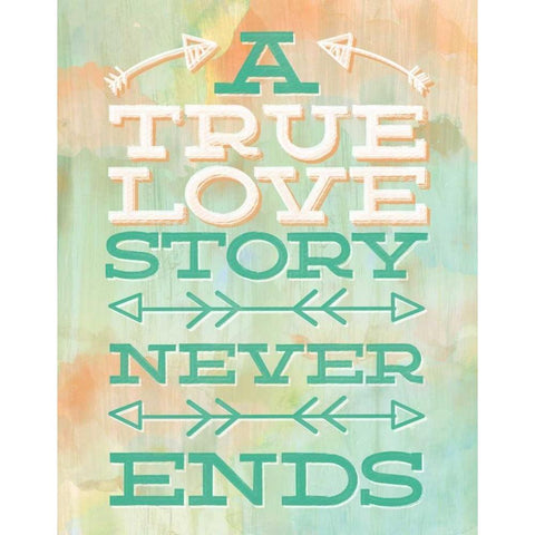 True Love Black Modern Wood Framed Art Print with Double Matting by Sta Teresa, Ashley