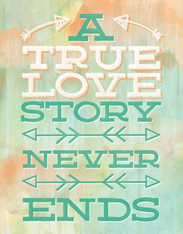 True Love White Modern Wood Framed Art Print with Double Matting by Sta Teresa, Ashley