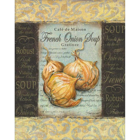 Gourmet I Gold Ornate Wood Framed Art Print with Double Matting by Williams, Todd