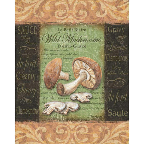 Gourmet II Gold Ornate Wood Framed Art Print with Double Matting by Williams, Todd