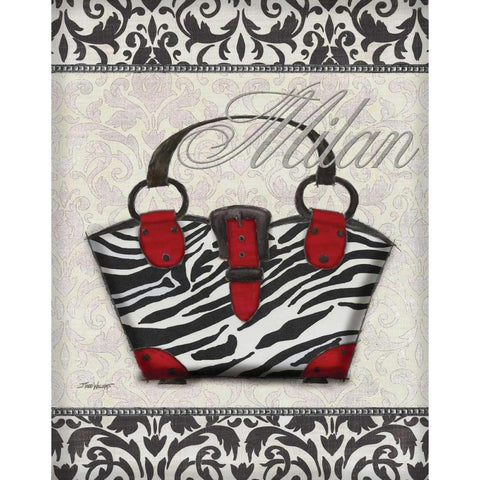 Classy Purse I White Modern Wood Framed Art Print by Williams, Todd