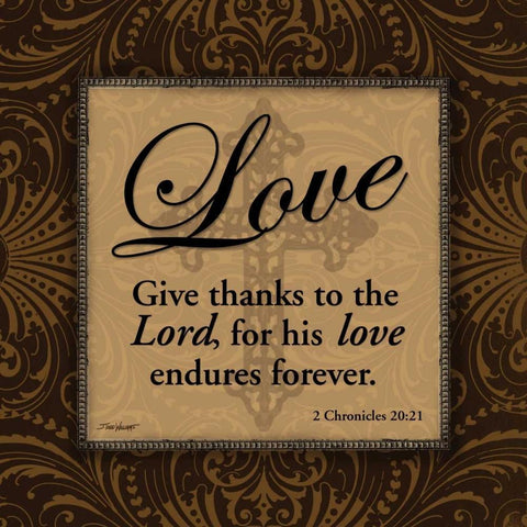 Love Black Modern Wood Framed Art Print with Double Matting by Williams, Todd