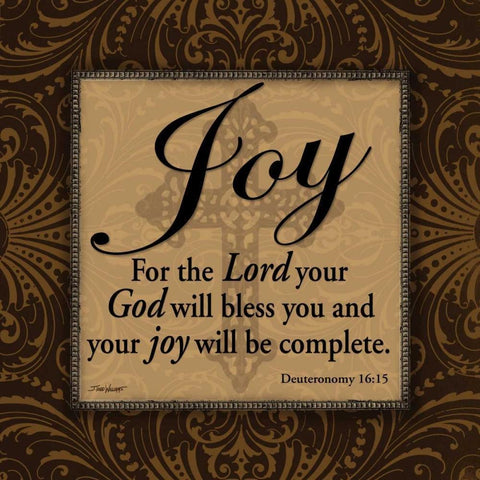 Joy White Modern Wood Framed Art Print by Williams, Todd