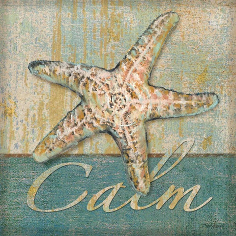 Calm White Modern Wood Framed Art Print by Williams, Todd