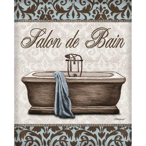 Modern Tub Black Modern Wood Framed Art Print with Double Matting by Williams, Todd