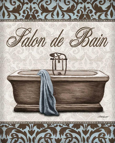 Modern Tub Black Ornate Wood Framed Art Print with Double Matting by Williams, Todd