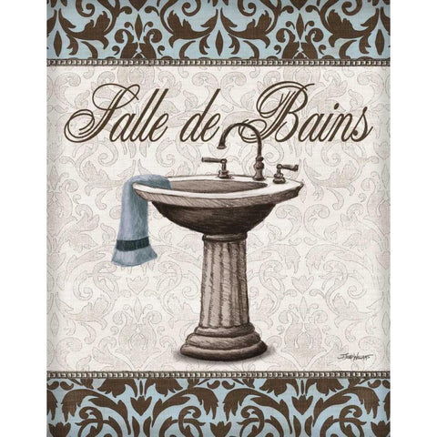 Vintage Sink Black Modern Wood Framed Art Print with Double Matting by Williams, Todd