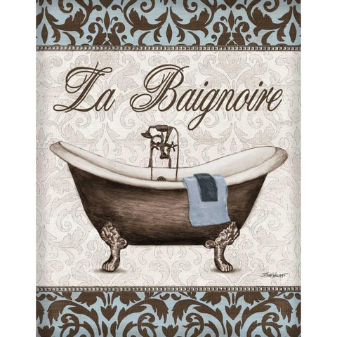 Vintage Tub White Modern Wood Framed Art Print by Williams, Todd