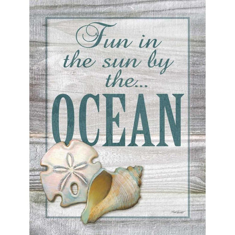 Fun in the Sun Gold Ornate Wood Framed Art Print with Double Matting by Williams, Todd