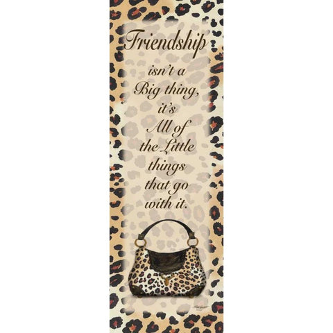 Friendship Purse Black Modern Wood Framed Art Print with Double Matting by Williams, Todd