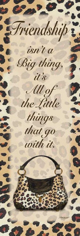 Friendship Purse White Modern Wood Framed Art Print with Double Matting by Williams, Todd