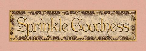 Sprinkle Goodness Black Ornate Wood Framed Art Print with Double Matting by Williams, Todd