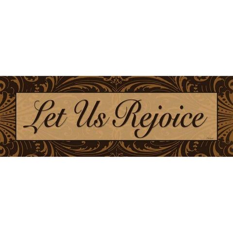 Let Us Rejoice Black Modern Wood Framed Art Print by Williams, Todd