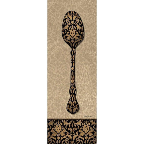 Spoon Gold Ornate Wood Framed Art Print with Double Matting by Williams, Todd