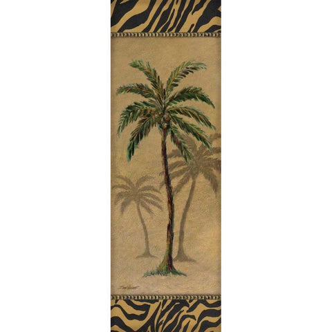 Global Palm II Gold Ornate Wood Framed Art Print with Double Matting by Williams, Todd