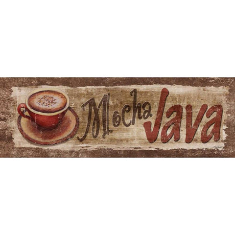 Mocha Java Black Modern Wood Framed Art Print with Double Matting by Williams, Todd