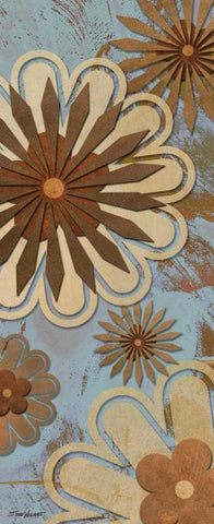 Floral Abstract I White Modern Wood Framed Art Print with Double Matting by Williams, Todd