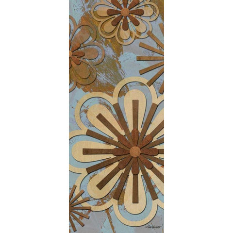 Floral Abstract II Gold Ornate Wood Framed Art Print with Double Matting by Williams, Todd