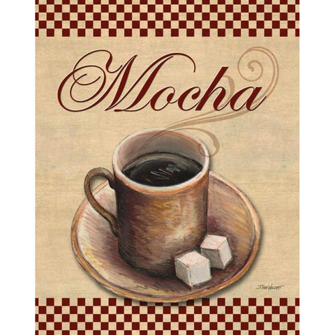 Cafe Mocha Black Modern Wood Framed Art Print with Double Matting by Williams, Todd