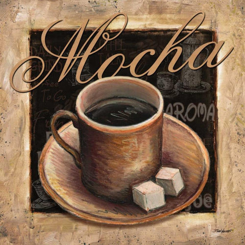 Mocha Black Modern Wood Framed Art Print by Williams, Todd