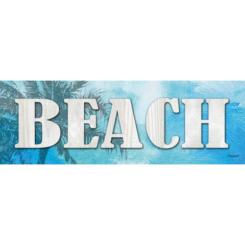 Beach White Modern Wood Framed Art Print by Williams, Todd