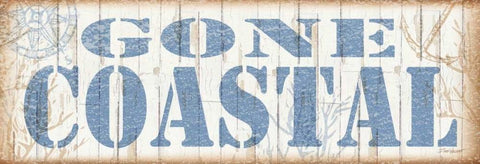 Gone Coastal Black Ornate Wood Framed Art Print with Double Matting by Williams, Todd