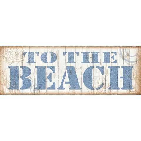 To the Beach Gold Ornate Wood Framed Art Print with Double Matting by Williams, Todd