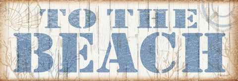 To the Beach Black Ornate Wood Framed Art Print with Double Matting by Williams, Todd